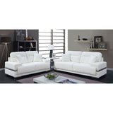 Zibak - Sofa & Love Seat & Chair - White - Home Elegance USA