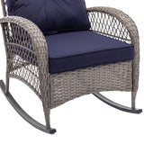 3pcs Outdoor Furniture Modern Wicker rocking chair set