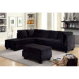 Lomma - Sectional & Ottoman - Black