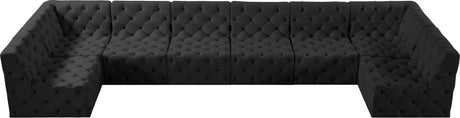 Tuft - Modular Sectional 8 Piece - Black - Modern & Contemporary - Home Elegance USA