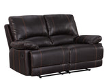 Global United Leather-Air Recliining  Loveseat Home Elegance USA