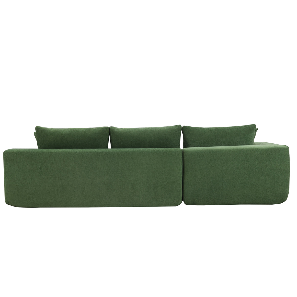 109*68" Modular Sectional Living Room Sofa Set, Modern Minimalist Style Couch, Upholstered Sleeper Sofa for Living Room, Bedroom, Salon, 2 PC Free Combination, L - Shape, Green | Home Elegance USA