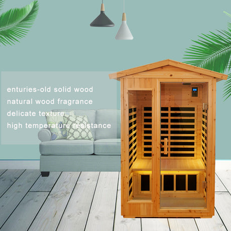 Outdoor far infrared  sauna room (Two person )