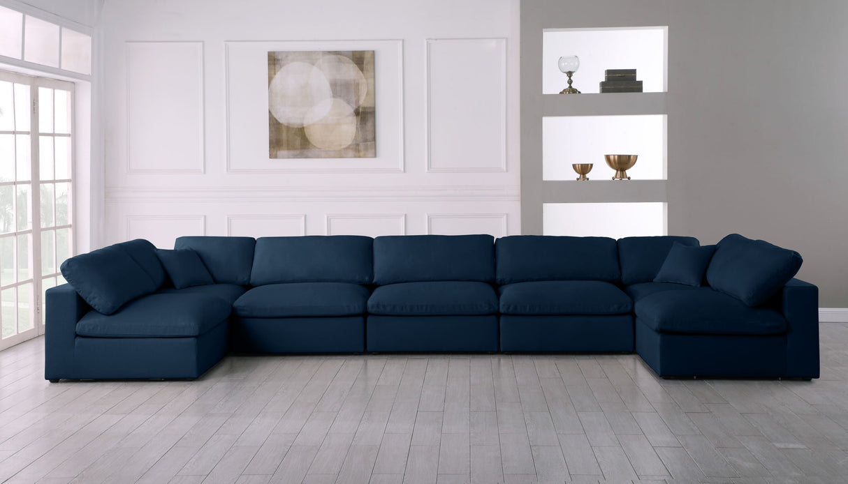 Plush - Cloud Modular Sectional - Navy - Home Elegance USA