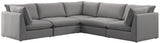 Mackenzie - Modular Sectional 5 Piece - Gray - Modern & Contemporary - Home Elegance USA