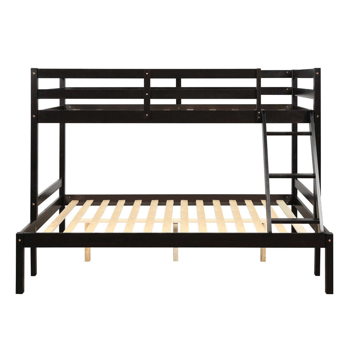 Twin over full bunk bed (Espresso) ( old sku: WF193722AAP ) - Home Elegance USA