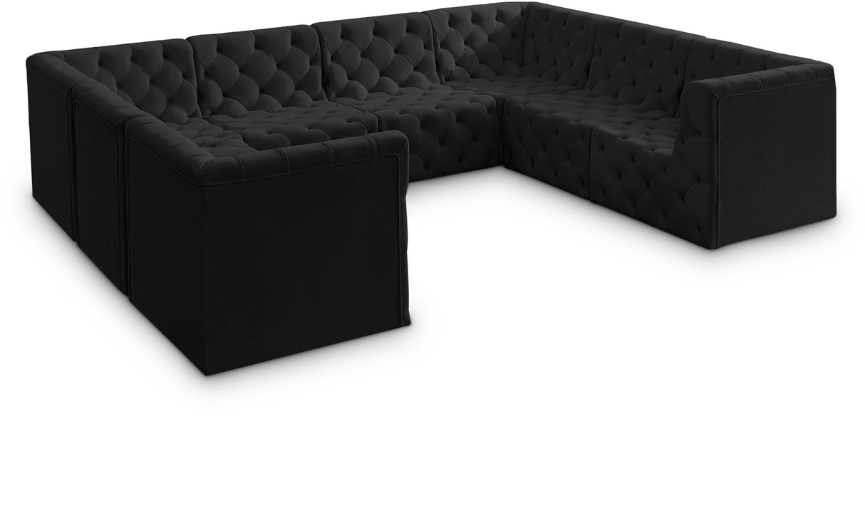 Tuft - Modular Sectional 8 Piece - Black - Fabric - Home Elegance USA