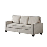 Living Room Sofa with Storage Beige Corduroy - Home Elegance USA