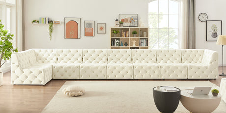 Tuft - Modular Sectional 8 Piece - Cream - Home Elegance USA