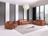 Global United Genuine Italian Leather Power Reclining Loveseat