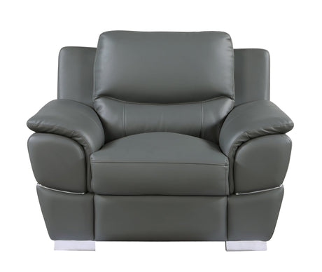 Genuine Leather Chair - Home Elegance USA
