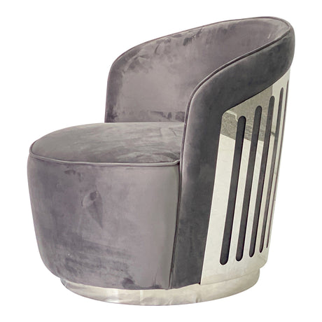 Smoky Grey and Silver Sofa Chair - Home Elegance USA