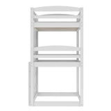 Twin over Twin over Twin Triple Bunk Bed,White - Home Elegance USA