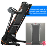 Folding Electric 3.5HP Treadmill With Incline Medium Running Machine Motorised LCD Gym 330lbs； Folding Treadmill Electric Motorized Power 14.8KM/H Running Fitness Machine Gym(W54031811)