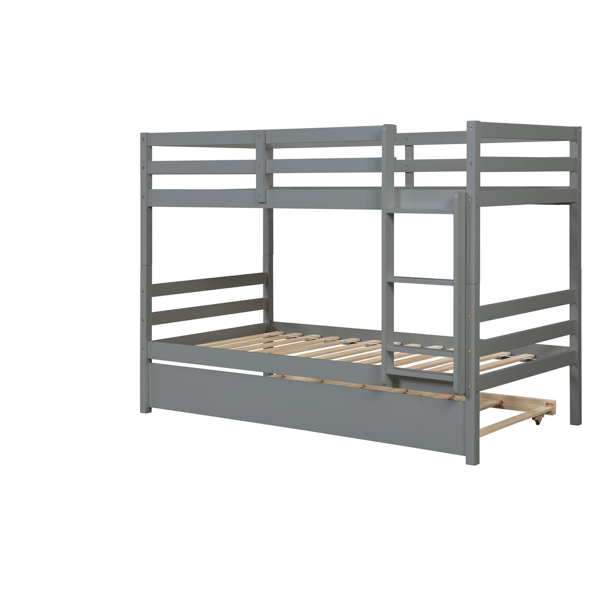 TWIN BUNKBED WITH TRUNDLE - Home Elegance USA