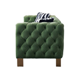 Modern velvet sofa MINT GREEN color - Home Elegance USA