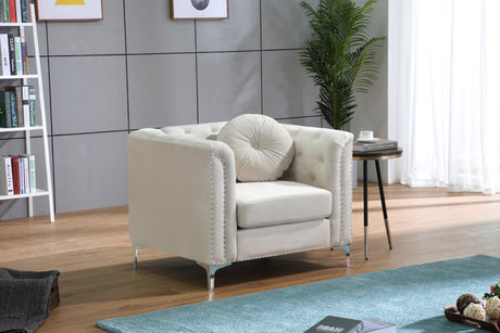 Glory Furniture Pompano G898A-C Chair , IVORY - Home Elegance USA