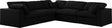 Serene - Cloud Modular Sectional - Black - Fabric