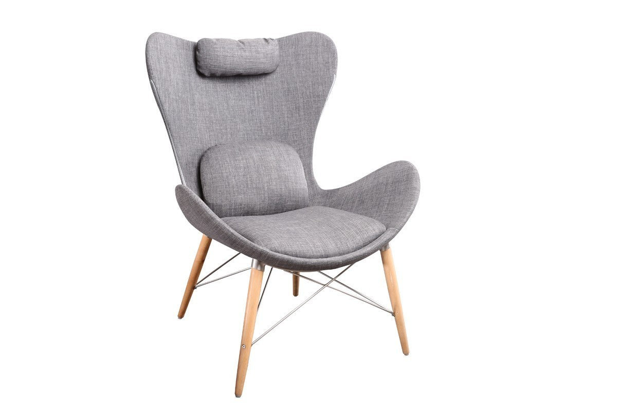 Modrest Britt Modern Grey Fabric Accent Chair - Home Elegance USA