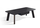 Vig Furniture - Modrest Chadwick Modern Coffee Table In Ebony & Rosegold - Vghb297D-Ebn