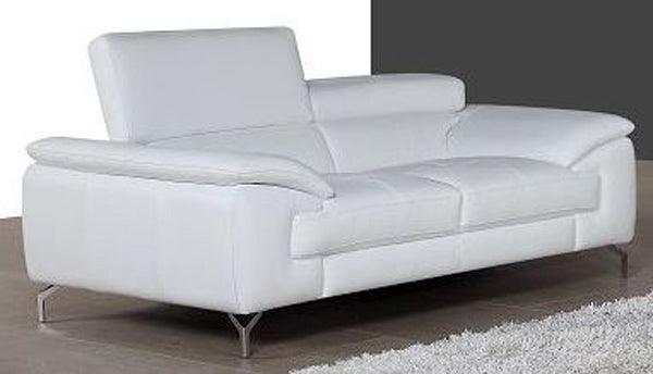 J&M Furniture - A973 White Italian Leather Sofa - 1790611-S