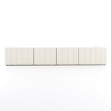 Four Hands Langham Channeled 4 Pc Sectional With Ottoman