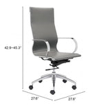 Zuo Glider High Back Office Chair