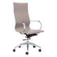 Glider High Back Office Chair Ergonomic PU Swivel Adjustable | Zuo Modern