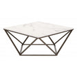 Zuo Tintern Coffee Table Stone & Antique Brass | Zuo Modern