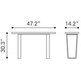 Zuo Atlas Console Table