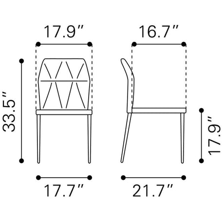 Zuo Revolution Dining Chair - Set Of 4