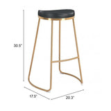 Zuo Bree Barstool - Set Of 2