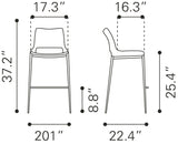 Zuo Ace Counter Chair - Set Of 2