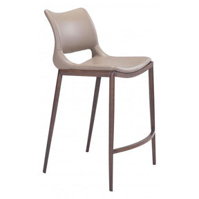 Zuo Ace Counter Chair Gray & Walnut - Set Of 2 | Zuo Modern