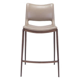 Zuo Ace Counter Chair Gray & Walnut - Set Of 2