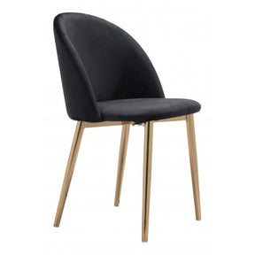 Cozy Dining Chair Set of 2 Curved Back Upholstered Seat | Zuo Modern