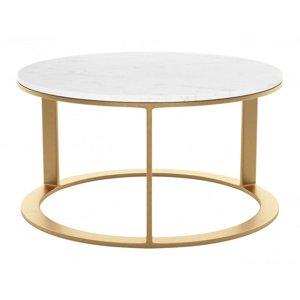 Zuo Helena Coffee Table White & Gold