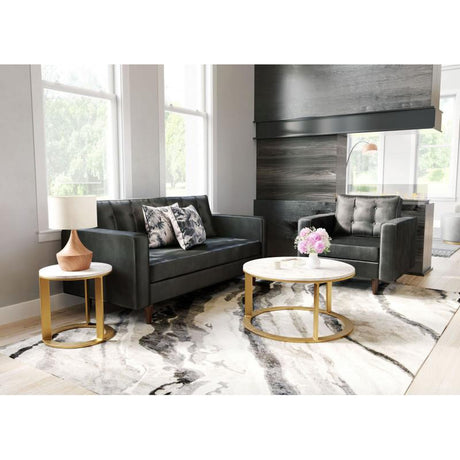 Zuo Helena Coffee Table White & Gold