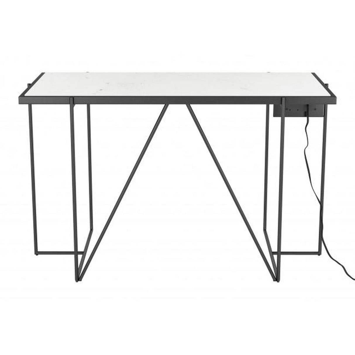 Zuo Winslett Desk White & Matte Black