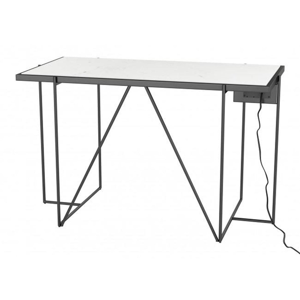 Zuo Winslett Desk White & Matte Black