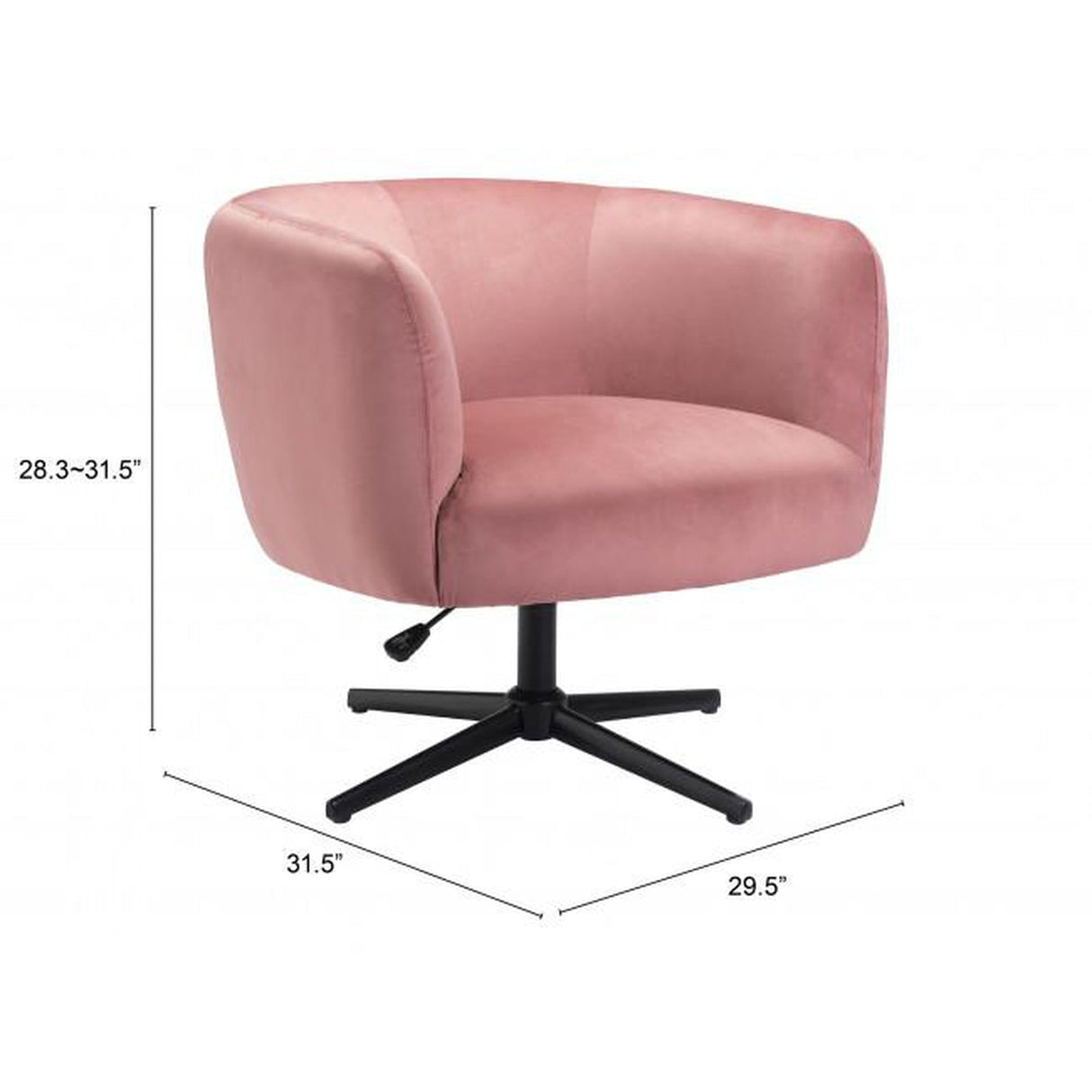 Zuo Elia Accent Chair Pink