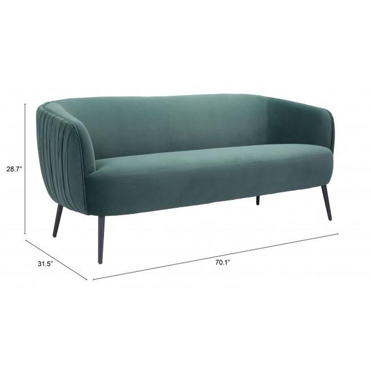 Zuo Karan Sofa Green