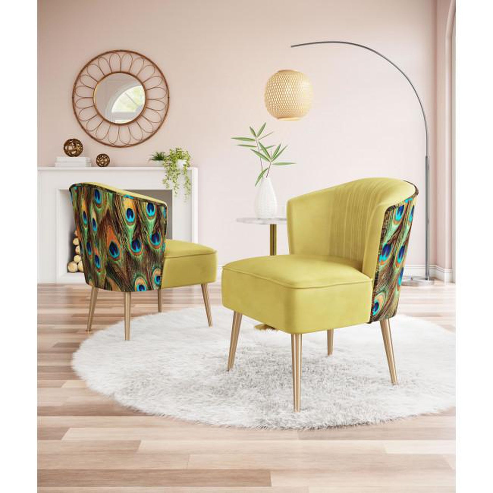 Peacock best sale green chair