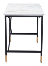 Zuo Burst Desk White & Black