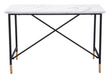 Zuo Burst Desk White & Black