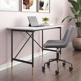 Zuo Burst Desk White & Black