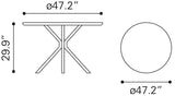 Zuo Amiens Dining Table White