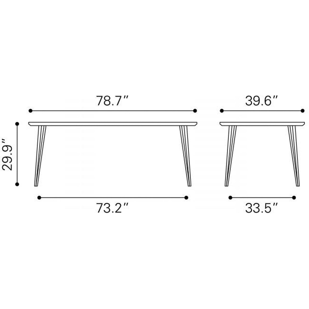 Zuo Perpignan Dining Table