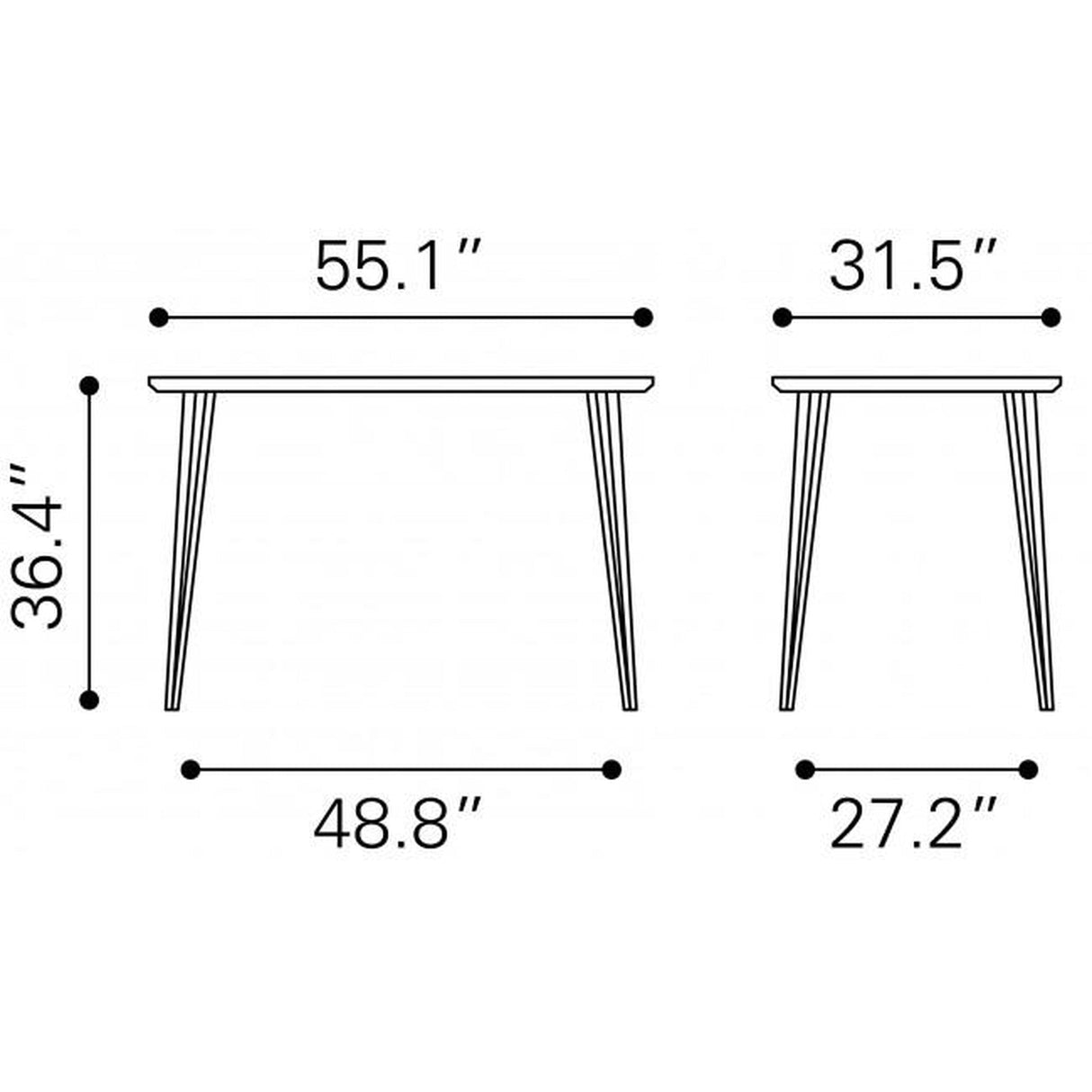 Zuo Doubs Counter Table