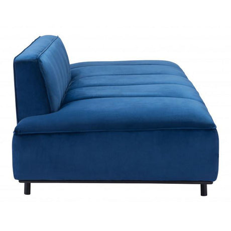 Confection Sofa Velvet Upholstery & Black Steel Frame Modern | Zuo Modern